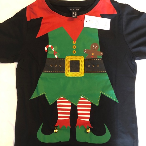 NWT Elf Dress Up Christmas Tee New Look - Picture 2 of 6